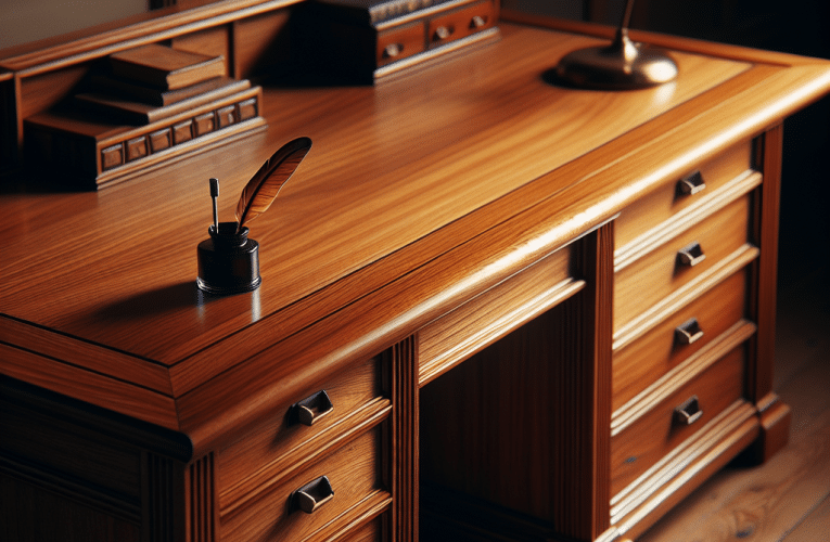 Biurko tekowe – wybór i pielęgnacja mebla z egzotycznego drewna