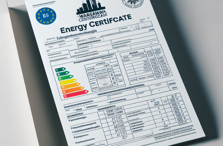 Świadectwo energetyczne w Warszawie: Jak bezproblemowo uzyskać certyfikat dla Twojej nieruchomości?
