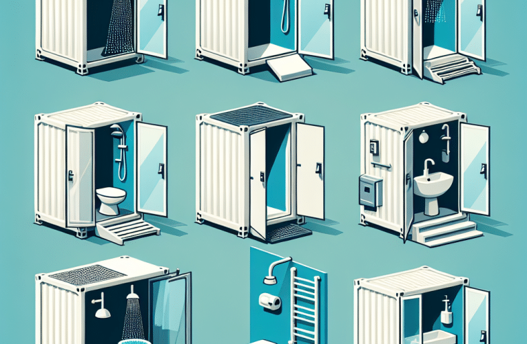 Kontenery prysznicowe – praktyczne rozwiązania mobilnych łazienek dla Twojego wydarzenia