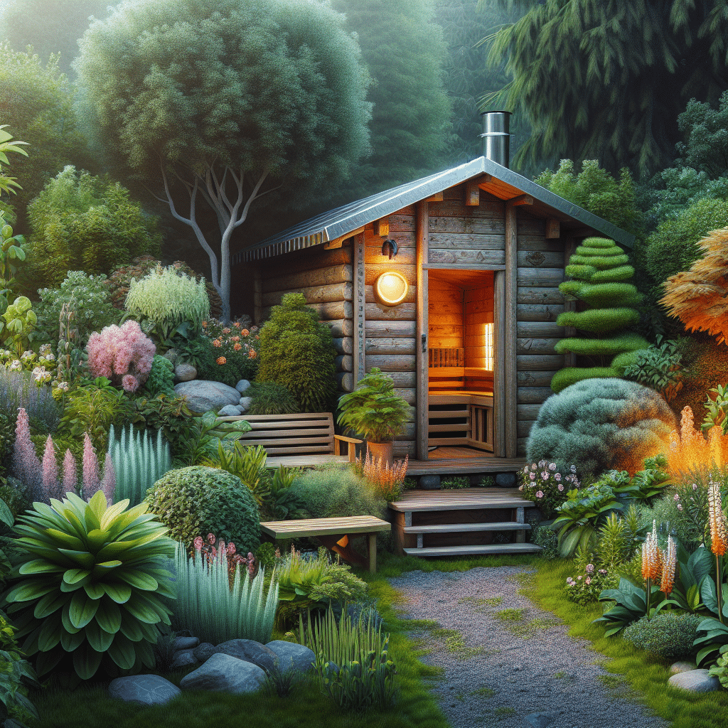 sauna zewnętrzna ogrodowa