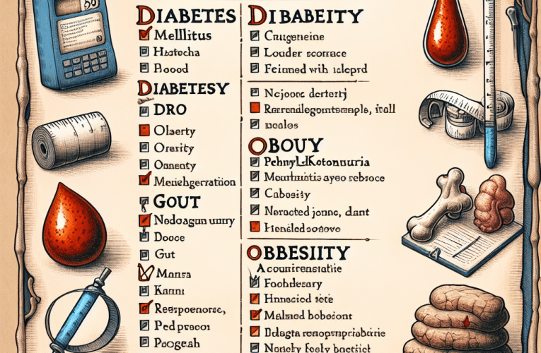 Lista chorób metabolicznych: Przewodnik po najczęstszych schorzeniach