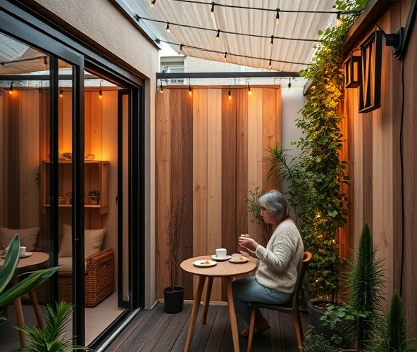 Jak zabudować taras przed wiatrem tanio i estetycznie?