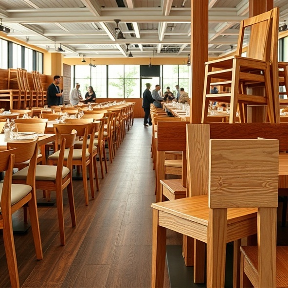 krzesła drewniane do restauracji