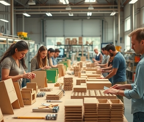 Jak producent materiałów pos zmniejszy odpady przez zmianę projektu?