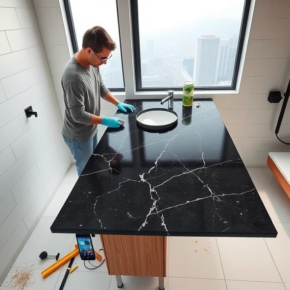 blaty do łazienki z granitu warszawa