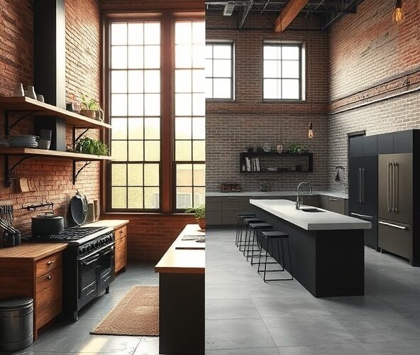 Kuchnia industrialna w Łodzi: cegła z odzysku czy płytki loftowe?