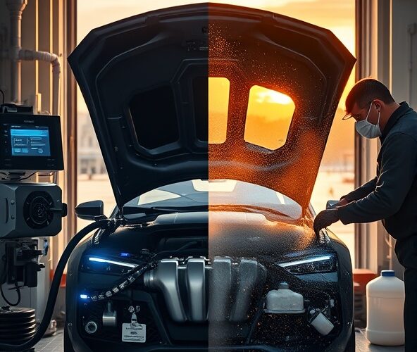 Czyszczenie silnika z nagaru w Warszawie: wodorowe czy chemiczne?