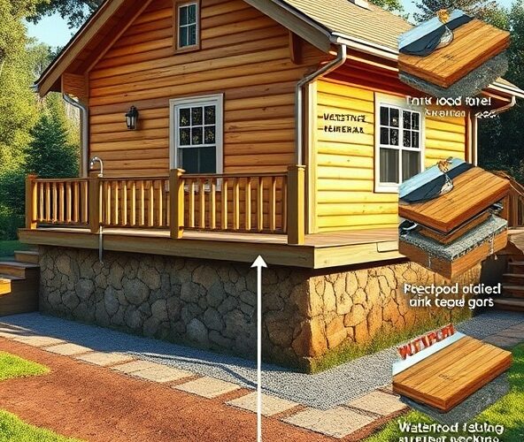 Jak zabezpieczyć domek drewniany z tarasem przed wilgocią?