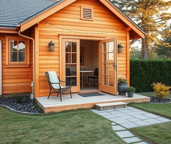 Jak szybko sprzedać domek drewniany z tarasem jako właściciel?