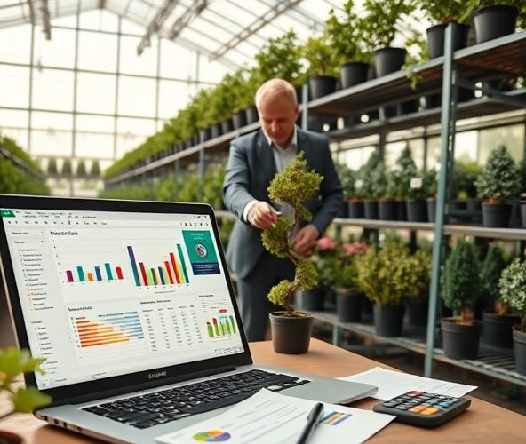 Jak prognozować sprzedaż drzewek ozdobnych w hurtowni w Excelu?