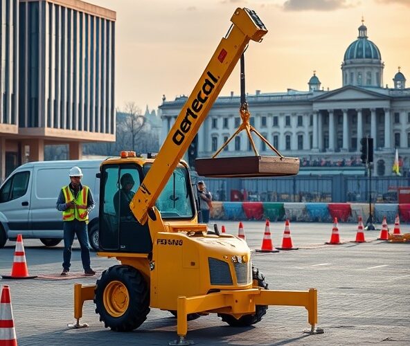 Gdzie wynająć małe żurawie do 1000 kg w Warszawie bezpiecznie?