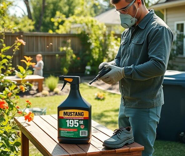 Jak bezpiecznie stosować Mustang Forte 195 SE w ogrodzie?