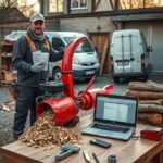 rębak do gałęzi spalinowy