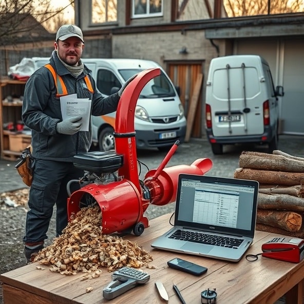 rębak do gałęzi spalinowy