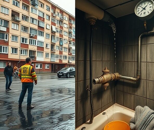 Wyciek wody w Kaliszu w bloku: zamykać główny zawór czy lokalny?