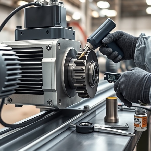 dźwignik na listwie zębatej elektryczny