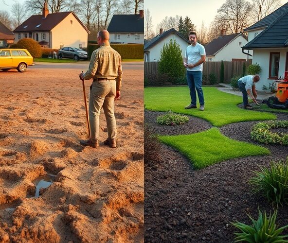 Czy zakładanie ogrodów w Nadarzynie na glinie lepiej zlecić firmie z własnym projektem i systemem nawadniania?