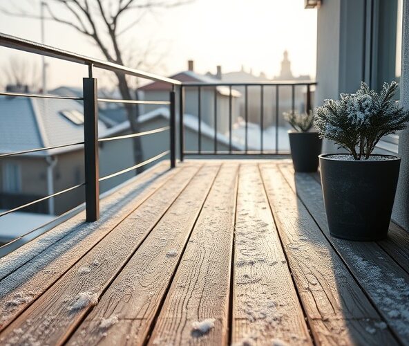 Czy deska tarasowa kompozytowa na balkonie znosi polskie mrozy?