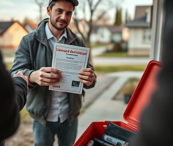 Jak sprawdzić uprawnienia elektryka z Zielonki przed wezwaniem?
