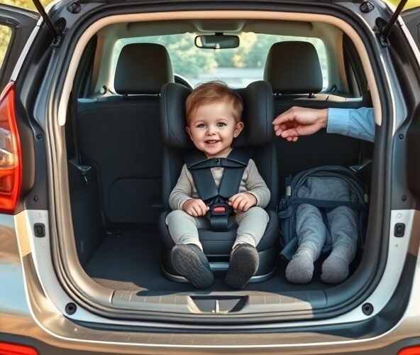 Jak wybrać fotelik samochodowy 9-18 kg dla 2-4 latka do małego auta z bagażnikiem na wózek?