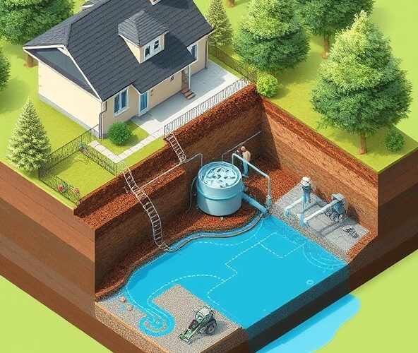 Czy montaż przydomowej oczyszczalni ścieków samemu opłaca się na działce z wysokimi wodami gruntowymi?