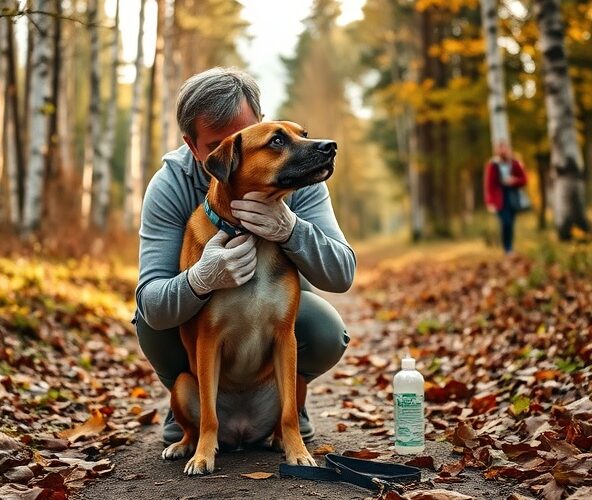 Czy odkleszczanie psa po lesie w Ursusie jest bezpieczne?