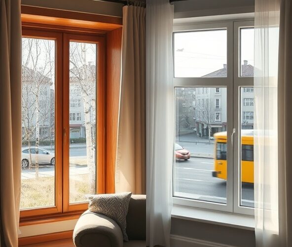 Czy okna drewniane w Wołominie lepiej tłumią hałas niż PCV?